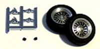 S-113 Classic wheels & tires, rear, for 2.5mm axle, pr.